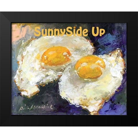 SunnySide Up Black Modern Wood Framed Art Print by Wallich, Richard