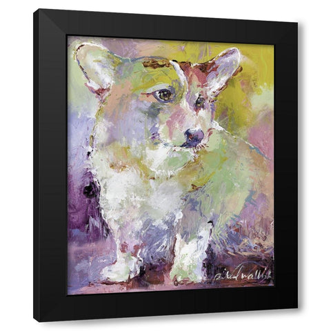 Art Corgi Black Modern Wood Framed Art Print by Wallich, Richard