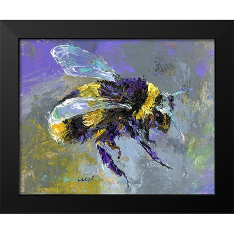 BubbleBee Black Modern Wood Framed Art Print by Wallich, Richard