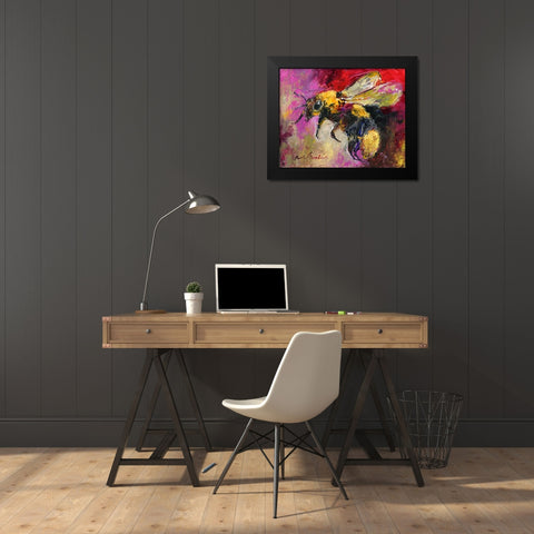 Art Bee1 Black Modern Wood Framed Art Print by Wallich, Richard