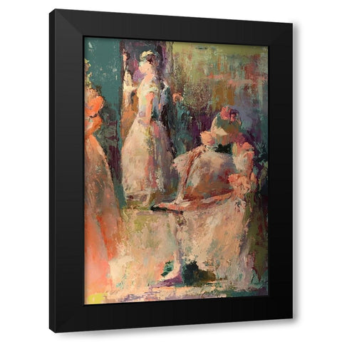 Ballet Black Modern Wood Framed Art Print with Double Matting by Wallich, Richard