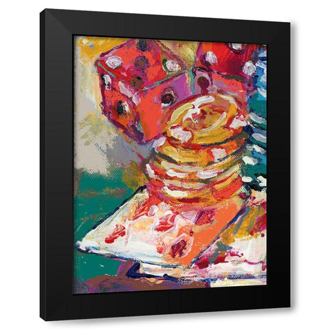 Chips 2 Black Modern Wood Framed Art Print with Double Matting by Wallich, Richard