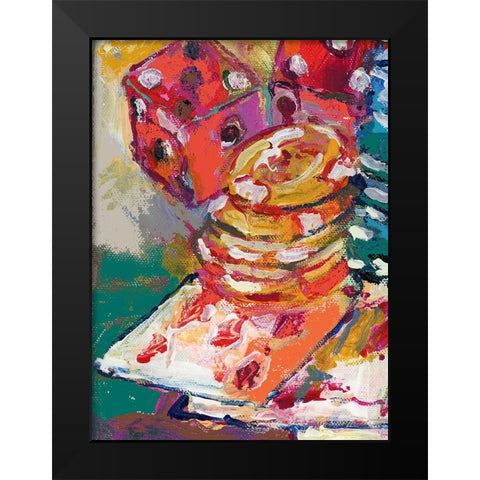 Chips 2 Black Modern Wood Framed Art Print by Wallich, Richard