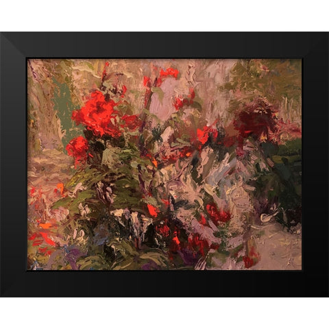 Flowers 4 Black Modern Wood Framed Art Print by Wallich, Richard