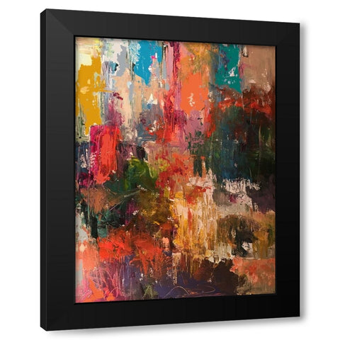Flowers 5 Black Modern Wood Framed Art Print with Double Matting by Wallich, Richard
