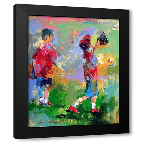 Kids 2 Black Modern Wood Framed Art Print by Wallich, Richard