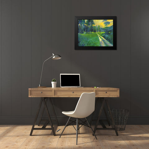 Crestone Path Black Modern Wood Framed Art Print by Wallich, Richard