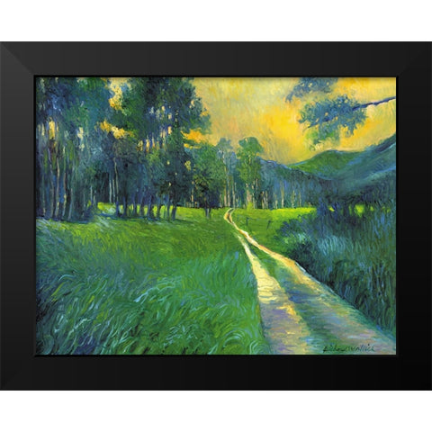 Crestone Path Black Modern Wood Framed Art Print by Wallich, Richard
