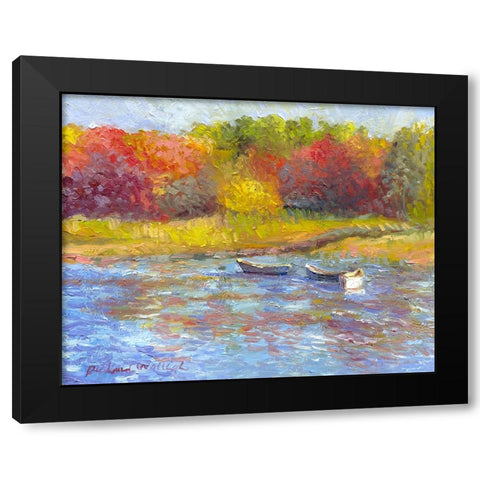 Kennibunkport Black Modern Wood Framed Art Print with Double Matting by Wallich, Richard