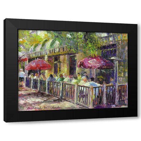 Boulder Black Modern Wood Framed Art Print with Double Matting by Wallich, Richard