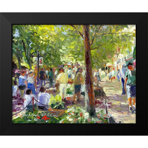 Massage Black Modern Wood Framed Art Print by Wallich, Richard