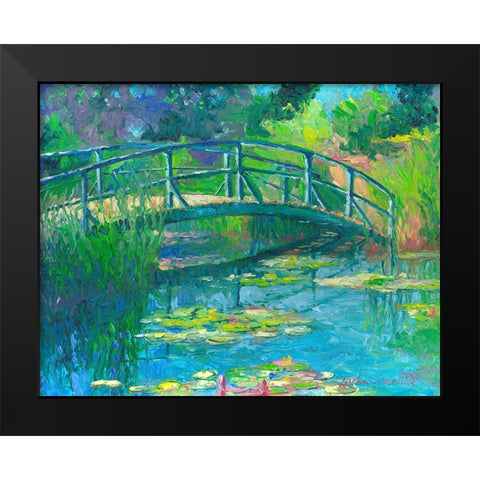 Lilies 5 Black Modern Wood Framed Art Print by Wallich, Richard