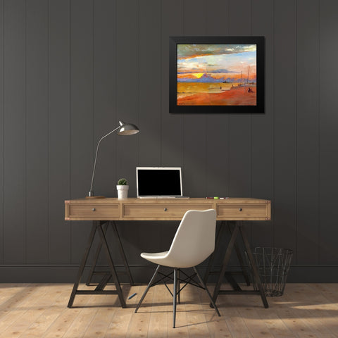 Mexico Black Modern Wood Framed Art Print by Wallich, Richard