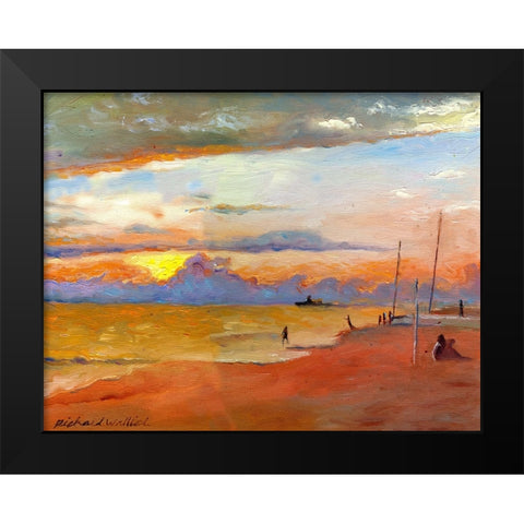 Mexico Black Modern Wood Framed Art Print by Wallich, Richard