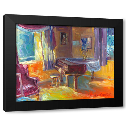 Piano Black Modern Wood Framed Art Print by Wallich, Richard
