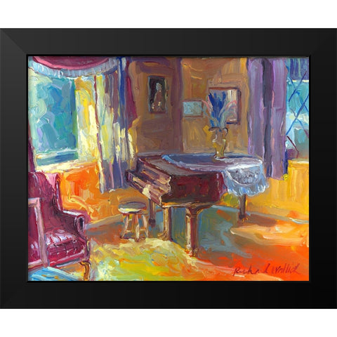 Piano Black Modern Wood Framed Art Print by Wallich, Richard