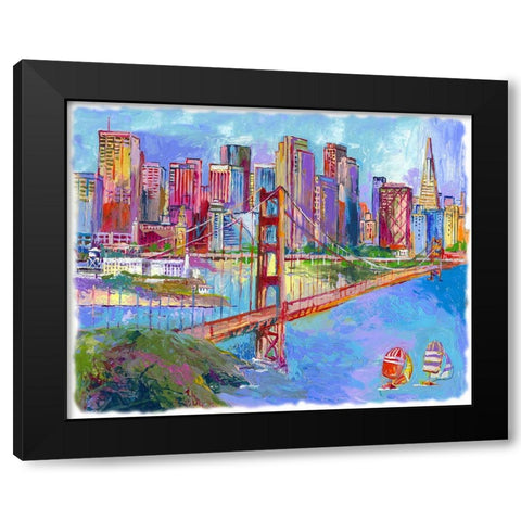 Sanft~1 Black Modern Wood Framed Art Print with Double Matting by Wallich, Richard