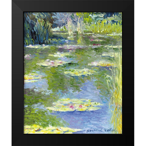 Lilies~1 Black Modern Wood Framed Art Print by Wallich, Richard