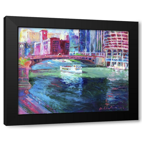 Chicago 2 Black Modern Wood Framed Art Print with Double Matting by Wallich, Richard