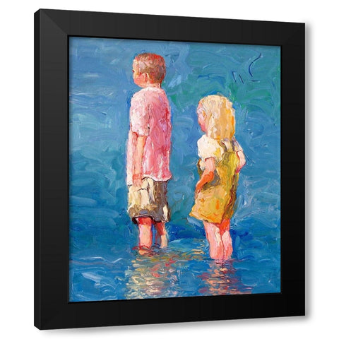 Coronado Black Modern Wood Framed Art Print with Double Matting by Wallich, Richard