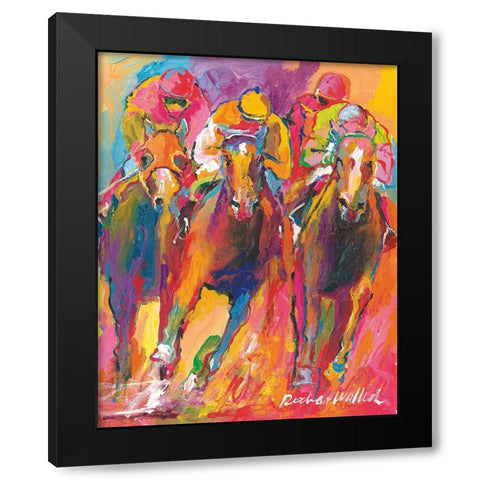 Delmar Black Modern Wood Framed Art Print with Double Matting by Wallich, Richard