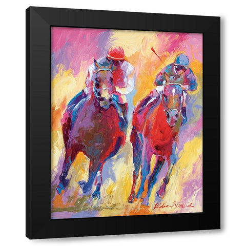 Derby 10 Black Modern Wood Framed Art Print by Wallich, Richard