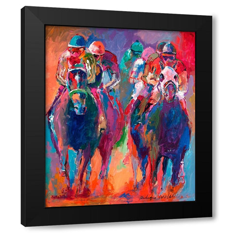 Derby 2 Black Modern Wood Framed Art Print with Double Matting by Wallich, Richard