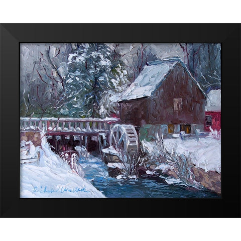 Gilbert Black Modern Wood Framed Art Print by Wallich, Richard