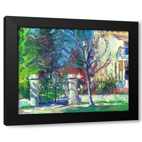 Mansion Black Modern Wood Framed Art Print by Wallich, Richard