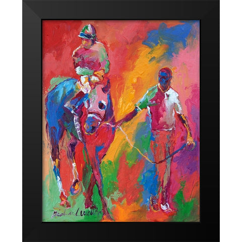 Paddock Black Modern Wood Framed Art Print by Wallich, Richard