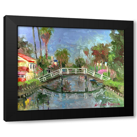 Venice CA Black Modern Wood Framed Art Print by Wallich, Richard