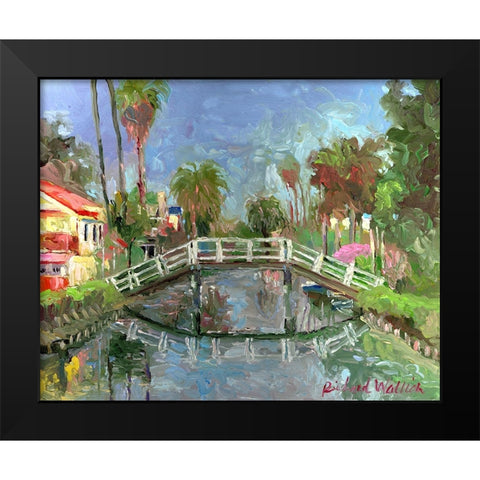Venice CA Black Modern Wood Framed Art Print by Wallich, Richard