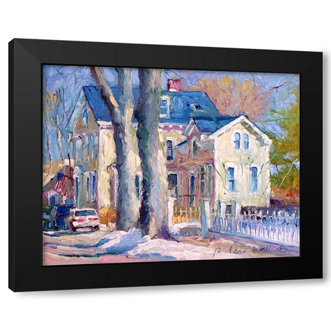 Wickford A Black Modern Wood Framed Art Print with Double Matting by Wallich, Richard