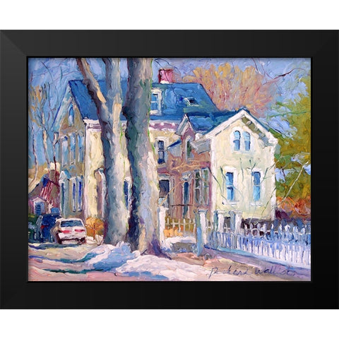 Wickford A Black Modern Wood Framed Art Print by Wallich, Richard