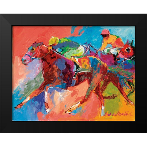 Horse 3 Black Modern Wood Framed Art Print by Wallich, Richard