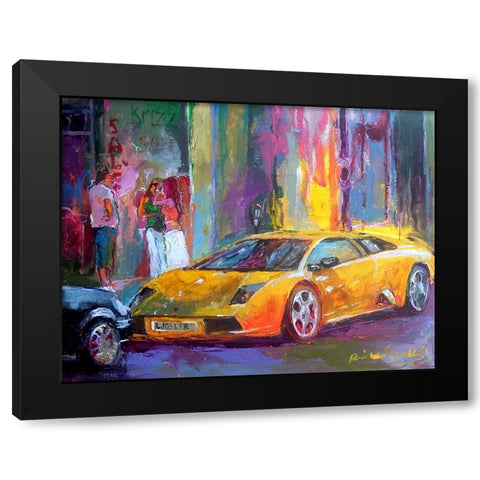 Lamb Black Modern Wood Framed Art Print with Double Matting by Wallich, Richard