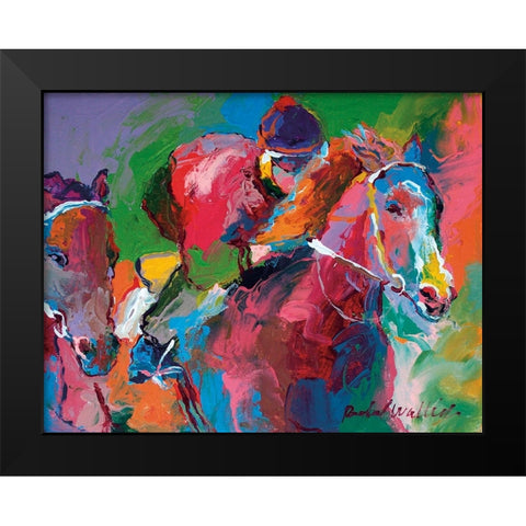 Race 4 Black Modern Wood Framed Art Print by Wallich, Richard