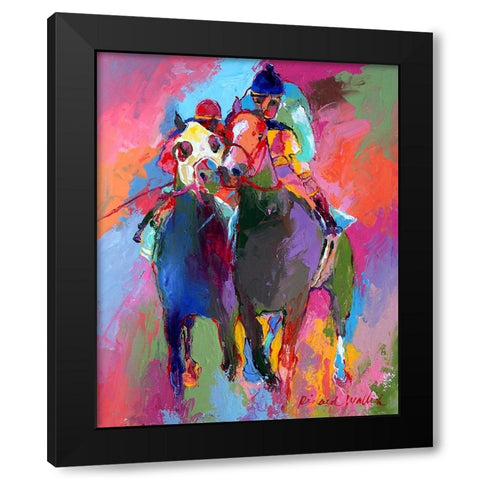 Racee Black Modern Wood Framed Art Print with Double Matting by Wallich, Richard