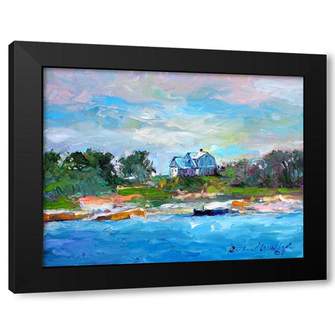 P8 Black Modern Wood Framed Art Print with Double Matting by Wallich, Richard