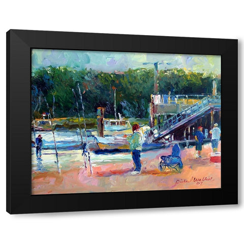 Saco Black Modern Wood Framed Art Print with Double Matting by Wallich, Richard