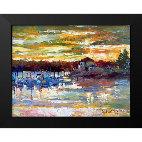Saco10 Black Modern Wood Framed Art Print by Wallich, Richard