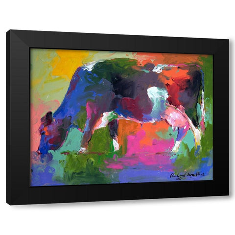Cow 2 Black Modern Wood Framed Art Print by Wallich, Richard