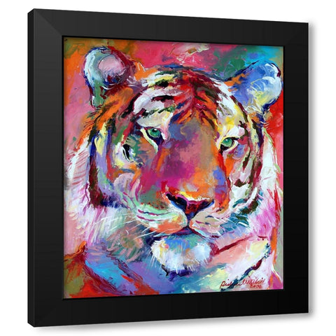 Tiger 4 Black Modern Wood Framed Art Print with Double Matting by Wallich, Richard