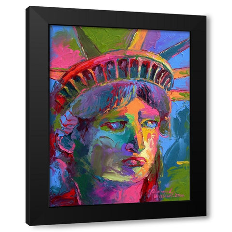 Lady Liberty 2 Black Modern Wood Framed Art Print with Double Matting by Wallich, Richard