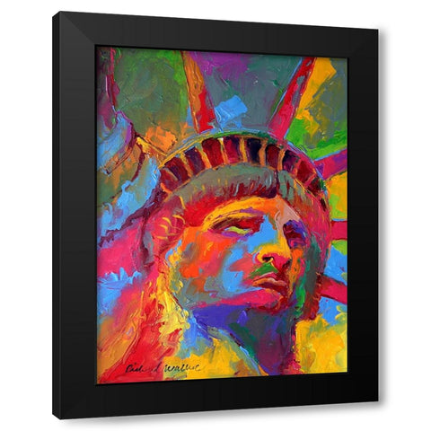 Liberty 1 Black Modern Wood Framed Art Print with Double Matting by Wallich, Richard