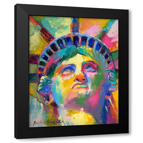 Liberty 2 Black Modern Wood Framed Art Print with Double Matting by Wallich, Richard