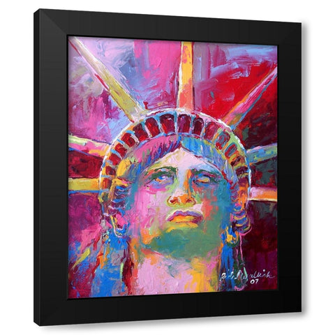 Liberty 3 Black Modern Wood Framed Art Print with Double Matting by Wallich, Richard