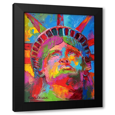 Liberty 4 Black Modern Wood Framed Art Print with Double Matting by Wallich, Richard