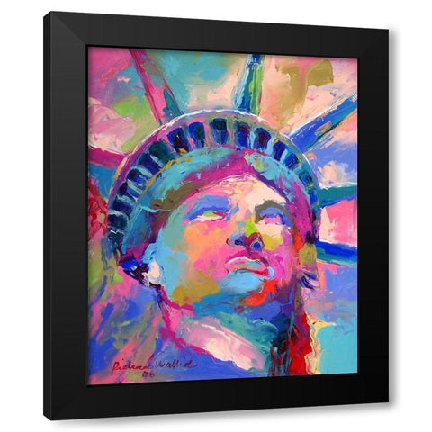 Liberty 5 Black Modern Wood Framed Art Print with Double Matting by Wallich, Richard