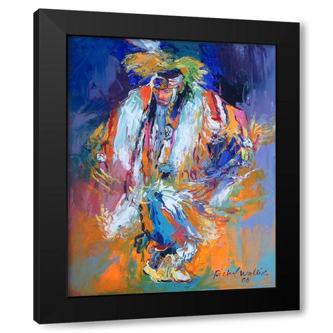 Po Black Modern Wood Framed Art Print with Double Matting by Wallich, Richard